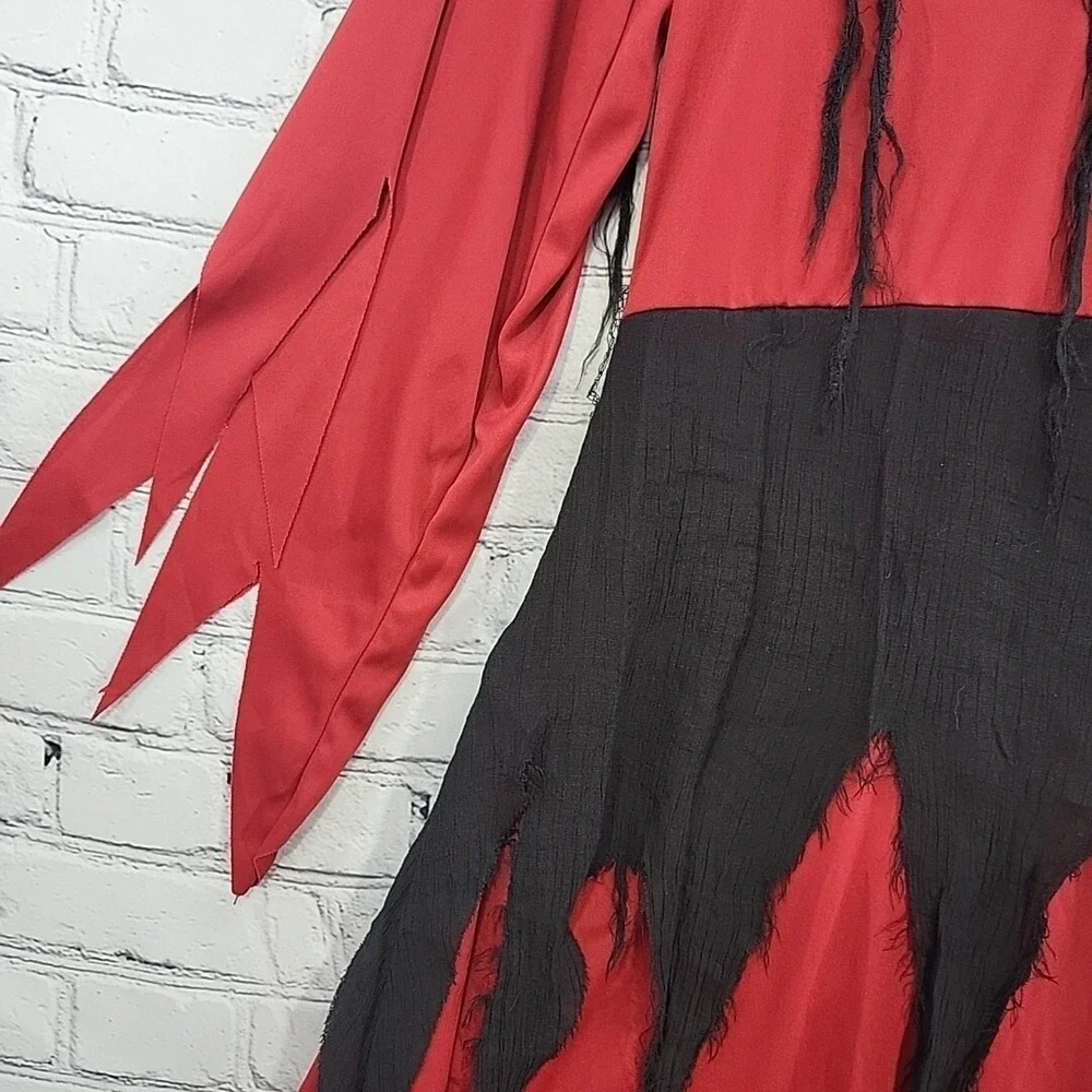 Spirit Halloween Kids Sz M Devilish Demon Costume Hooded no Mask